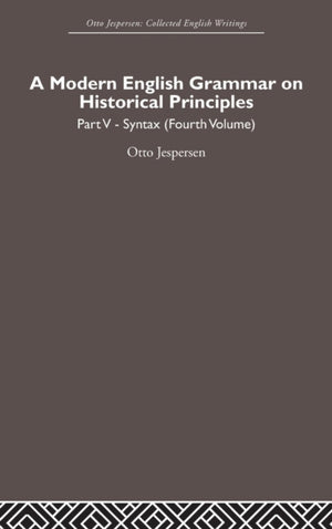 Modern English Grammar on Historical Principles