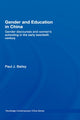 Book cover of: Gender and Education in China. By: Bailey.