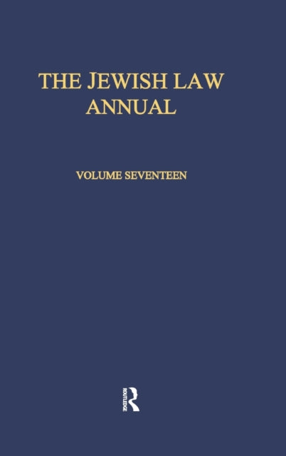 Book cover of: Jewish Law Annual Volume 17. By: Berach Lifshitz