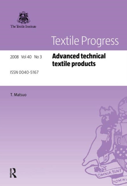 Book cover of: Advanced Technical Textile Products. By: Xiaoming Tao