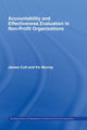 Book cover of: Accountability and Effectiveness Evaluation in Nonprofit Organizations. By: James Cutt