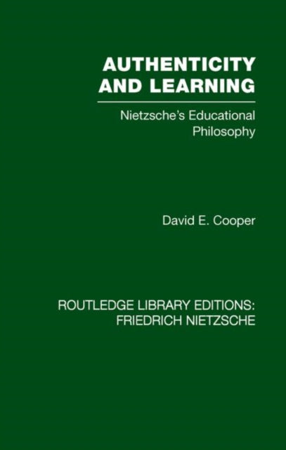 Book cover of: Authenticity and Learning. By: David Cooper