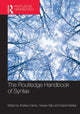 Book cover of: Routledge Handbook of Syntax