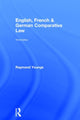 Book cover of: English, French & German Comparative Law. By: Raymond Youngs