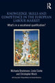 Book cover of: Knowledge, Skills and Competence in the European Labour Market. By: Brockmann, Michaela 1964