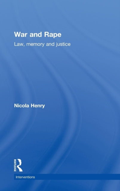 Book cover of: War and Rape. By: Nicola Henry