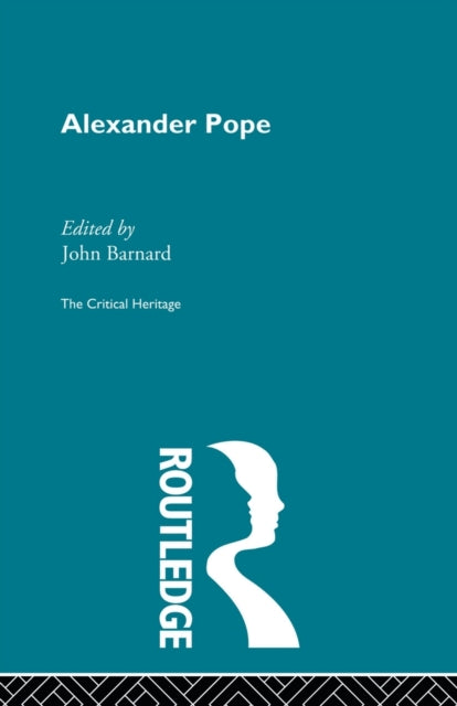 Book cover of: Alexander Pope. By: John Barnard
