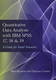 Book cover of: Quantitative Data Analysis with IBM SPSS 17, 18 & 19. By: Alan Bryman