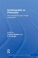 Book cover of: Autobiography as Philosophy. By: Thomas Mathien