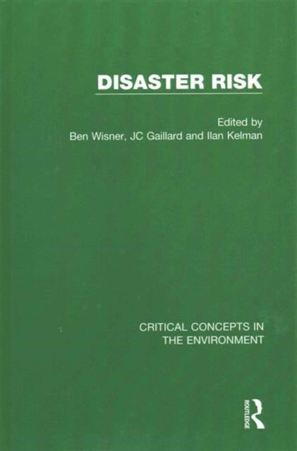 Book cover of: Disaster Risk. By: Ben Wisner