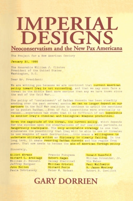 Book cover of: Imperial Designs. By: Gary Dorrien