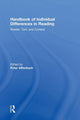 Book cover of: Handbook of Individual Differences in Reading