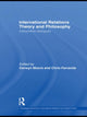 Book cover of: International Relations Theory and Philosophy. By: Cerwyn Moore