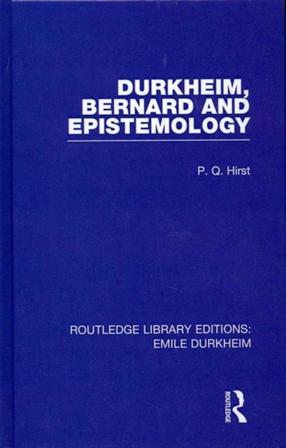 Book cover of: RLE: Emile Durkheim: 4-Volume Set