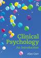 Book cover of: Clinical Psychology. By: Alan Carr