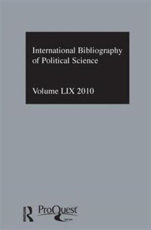 IBSS: Political Science: 2010 Vol.59