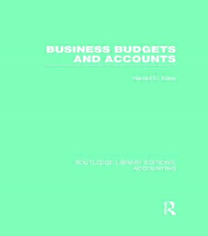 Business Budgets and Accounts (RLE Accounting)