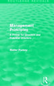 Book cover of: Management Principles (Routledge Revivals). By: Walter Puckey