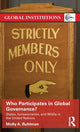 Book cover of: Who Participates in Global Governance?. By: Molly Ruhlman