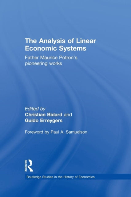 Book cover of: Analysis of Linear Economic Systems. By: Christian Bidard