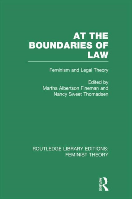 Book cover of: At the Boundaries of Law (RLE Feminist Theory)
