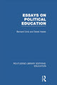 Book cover of: Essays on Political Education. By: Bernard Crick