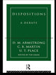 Book cover of: Dispositions. By: D. M. Armstrong