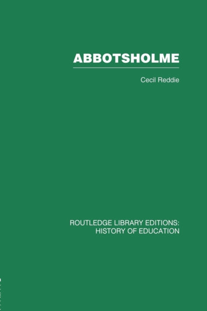 Book cover of: Abbotsholme. By: Cecil Reddie