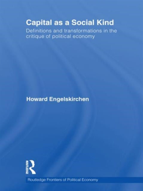 Book cover of: Capital as a Social Kind