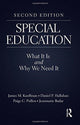 Book cover of: Special Education. By: James M. Kauffman
