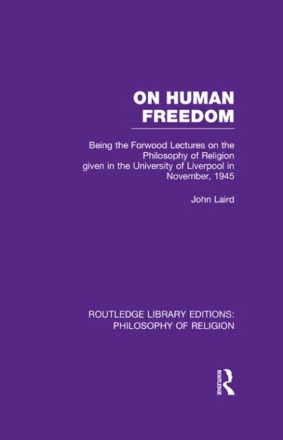 Book cover of: On Human Freedom. By: John Laird
