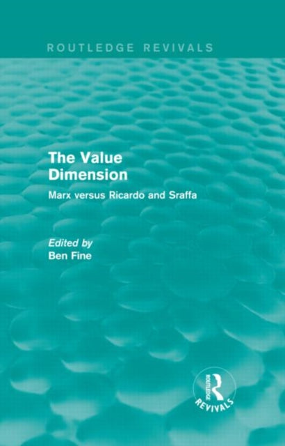 Book cover of: Value Dimension (Routledge Revivals). By: Ben Fine