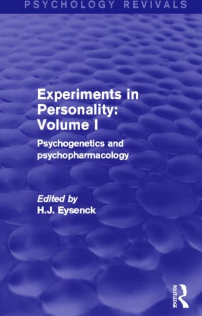 Book cover of: Experiments in Personality: Volume 1 (Psychology Revivals). By: Hans Jurgen Eysenck