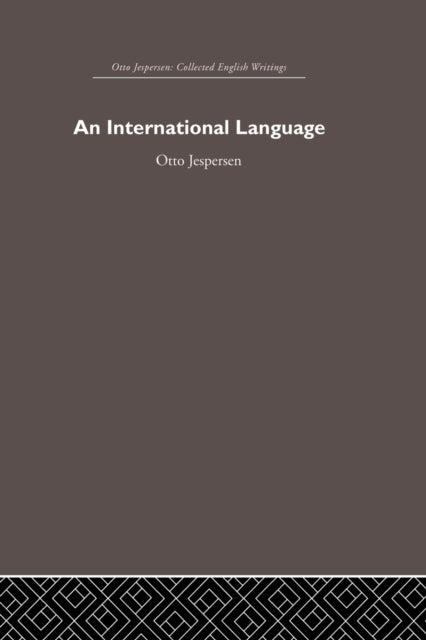 Book cover of: International Language. By: Otto Jespersen