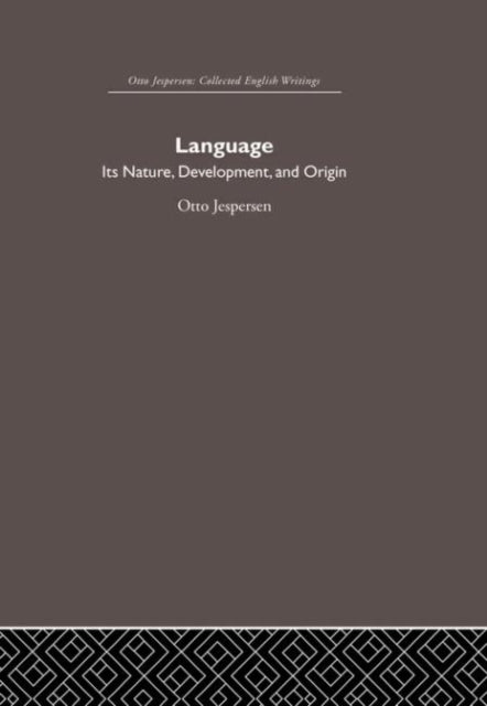 Book cover of: Language. By: Otto Jespersen
