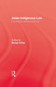 Book cover of: Asian Indigenous Law. By: Chiba