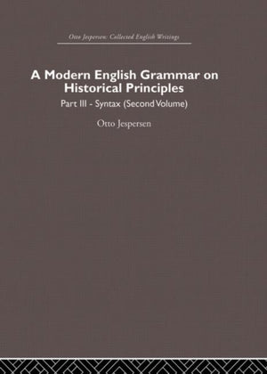 Modern English Grammar on Historical Principles