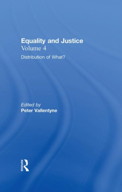 Book cover of: Distribution of What?. By: Peter Vallentyne