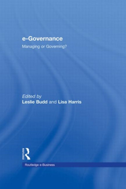 Book cover of: e-Governance