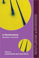 Book cover of: e-Governance. By: Leslie Budd