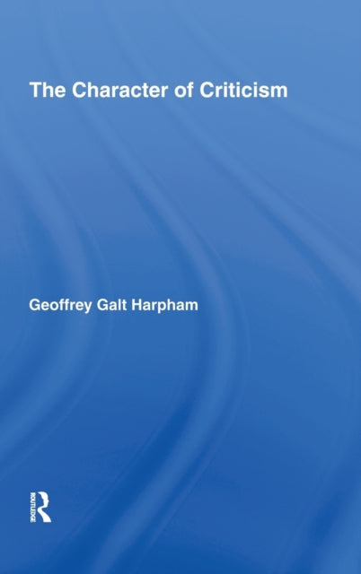 Book cover of: Character of Criticism