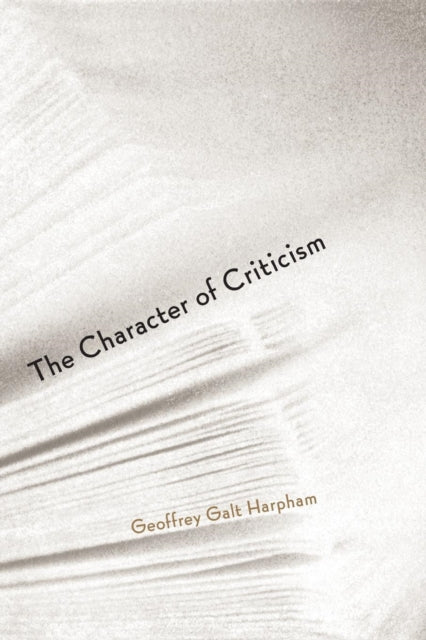 Book cover of: Character of Criticism