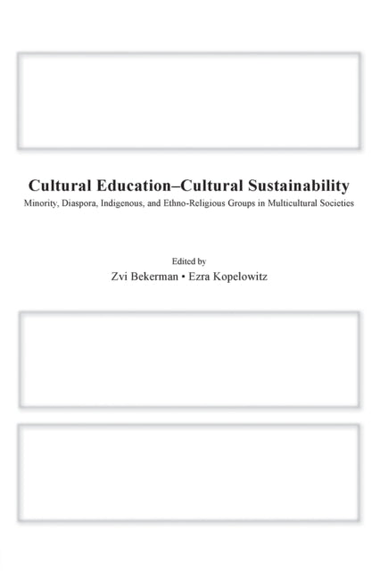 Book cover of: Cultural Education - Cultural Sustainability