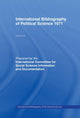Book cover of: IBSS: Political Science: 1971 Volume 20. By: International C