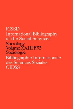 IBSS: Sociology: 1973 Vol 23