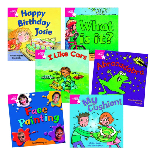 Book cover of: Learn at Home:Star Reading Pink Level Pack (5 fiction and 1 non-fiction book). By: Mónica Hughes