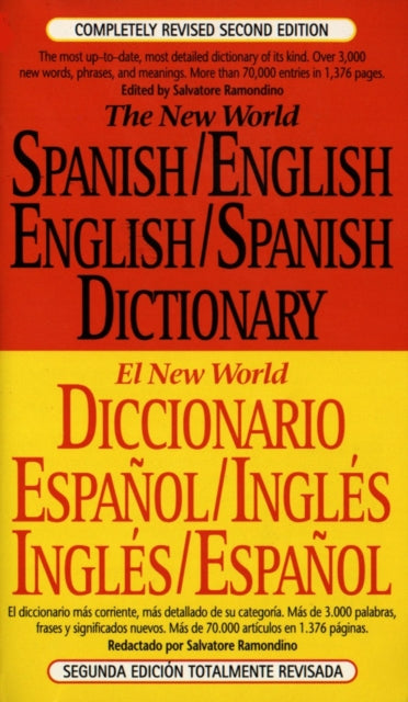 Book cover of: New World Spanish-English, English-Spanish Dictionary. By: Salvatore Ramondino