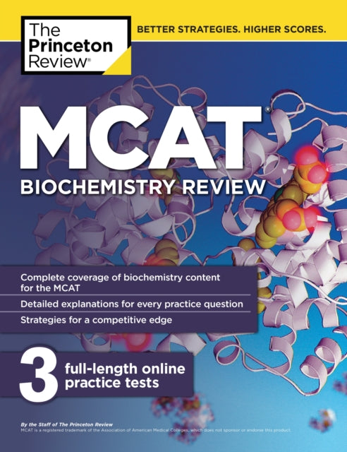 Book cover of: MCAT Biochemistry Review. By: Daniel J. Pallin
