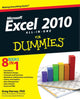 Book cover of: Excel 2010 All-in-One For Dummies. By: Greg Harvey