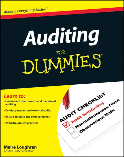 Book cover of: Auditing For Dummies